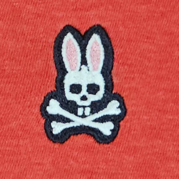 Psycho Bunny Shirt Mens 3XL Red V Neck Short Sleeve T Shirt Casual PIma Cotton - Picture 4 of 9